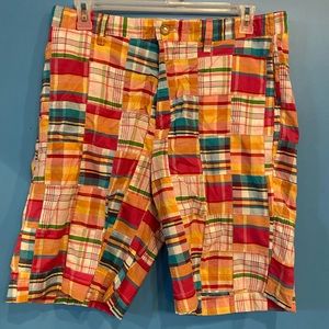 EUC Vintage Kelly’s Kids Plaid Shorts size Medium